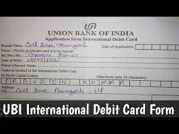 Yes you can put whatever name on your atm card but only when you are applying for a new one. How To Fill Ubi International Debit Card Form Union Bank Of India Youtube