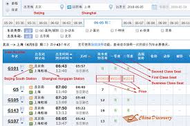 economy seats on china bullet train