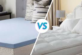 memory foam mattress toppers vs pillow