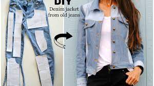 upcycled denim jacket from old jeans