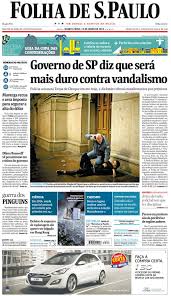 Remove a limitacao de 10 visualizacoes do jornal folha de sao paulo. Folha De S Paulo Fac Simile Edicao Sao Paulo 13 6 2013