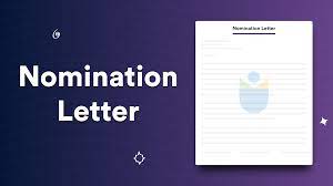 employee nomination letter format