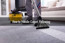 carpet turning yellow after cleaning