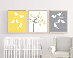 Bird Nursery Wall Art Print Bird And