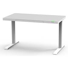 Contemporary Glass Top Sit Stand Desk