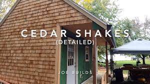 how to install cedar siding shingles