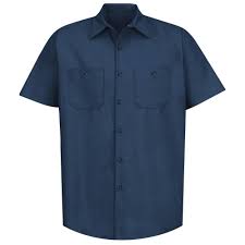 Red Kap Mens Size 3xl Navy Industrial Work Shirt