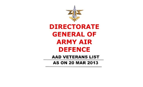 directorate general of army air defence