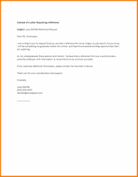 Example Email Asking For Recommendation Letter Under