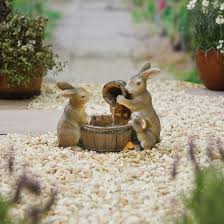 Kelkay Playful Bunnies Animal Fountain