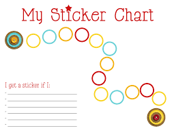 Printable Sticker Charts For Preschool Lamasa