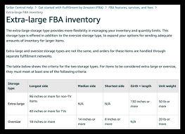 fba inventory amazon s new extra large