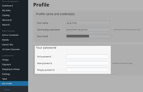 Changing Your Password For Ecwid Account Ecwid Help Center