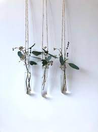 Hanging Glass Vases Set Of Three