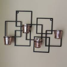 Black Wrought Iron Wall Candle Holder