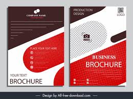 leaflet design template vectors free