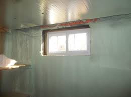 Spray Foamed Basement Walls