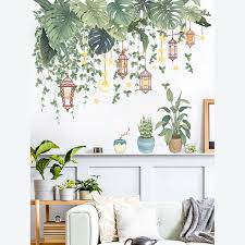 Green Leaves Wall Stickers Home Living