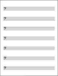 Blank Sheet Music Lead Sheet Bass Clef