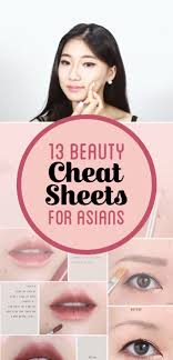 13 asian beauty cheat sheets you ll