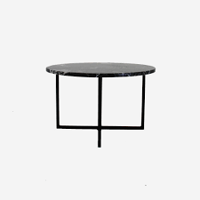 If you do opt for a round table wide than 60 inches in diameter (152cm), you might consider adding a lazy susan to your table design. Round Marble Coffee Table Nero Marquina Black Aime Te