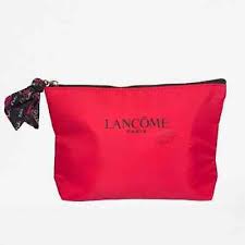 lancôme kiss red cosmetic makeup bag ebay