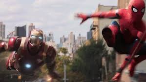 I like this new spiderman suit. Spider Man Homecoming Trailer Scene Of Spider Man Flying With Iron Man Was Cut From The Movie For This Reason