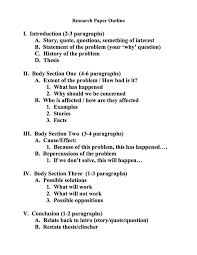    Research Paper Outline Templates     Free Sample  Example  Format     With Sample best photos of sample apa paper outline format apa format