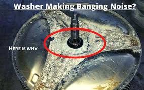 The drive pulley is located on the back of the washer drum and can become cracked, loose or bent with time. Solved Washing Machine Making Loud Banging Noise On The Spin Cycle