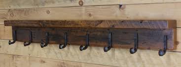 76 Reclaimed Wood Coat Rack With 11