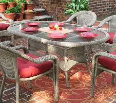 Resin Wicker Dining Table 72 Oval