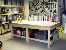 indoor workbench in basement or hobby