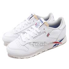 Details About Reebok Classic Leather Altered Mu White Dark Royal Red Grey Men Shoes Dv4629