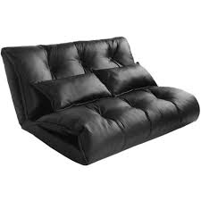 merax pu leather foldable floor sofabed