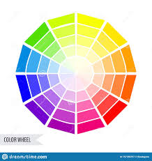 Color Wheel Chart Stock Vector Illustration Of Palette