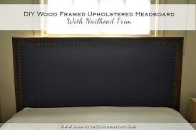 diy wood framed upholstered headboard