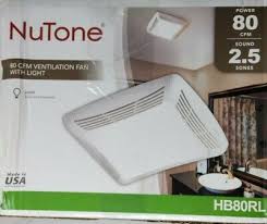 Nutone Hb80rl 80 Cfm Ventilation Fan