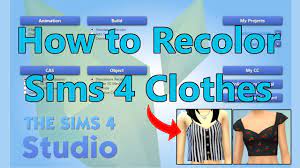 sims 4 studio cas recoloring tutorial