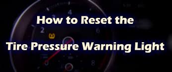 How To Reset The Tire Pressure Sensor In Vw Models