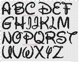 Disney Alphabet 30x30 Stitches Cross Stitch Pattern Free