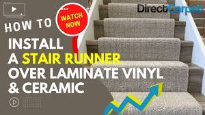 install a stair runner over laminate