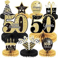 9 pieces 50th birthday decoration 50th