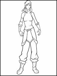 Avatar korra awesome water bending coloring page : Colouring The Legend Of Korra 3