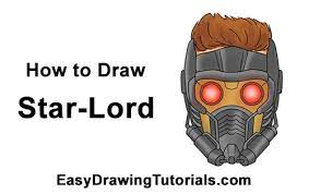 This step will be devoted to the fact that we will draw the details of the head of star lord. How To Draw Star Lord Guardians Of The Galaxy