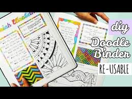 Shop comiart create color life at the amazon arts, crafts & sewing store. Diy Re Usable Doodle Binder Weird Back To School Supplies Ø¯ÛŒØ¯Ø¦Ùˆ Dideo