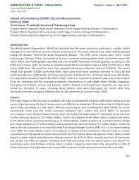 pdf impact of coronavirus covid 19