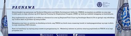 Technical Education And Skills Development Authority Tesda