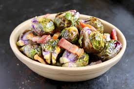 Season with sea salt and roast in the oven until the vegetables are cooked through and softened, about 20 minutes. Roasted Brussels Sprouts With Pancetta Christina S Cucina