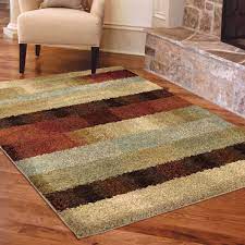 multicolor stripe area rug in the rugs