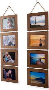 Wood Photo Collage Picture Frame Walnut
